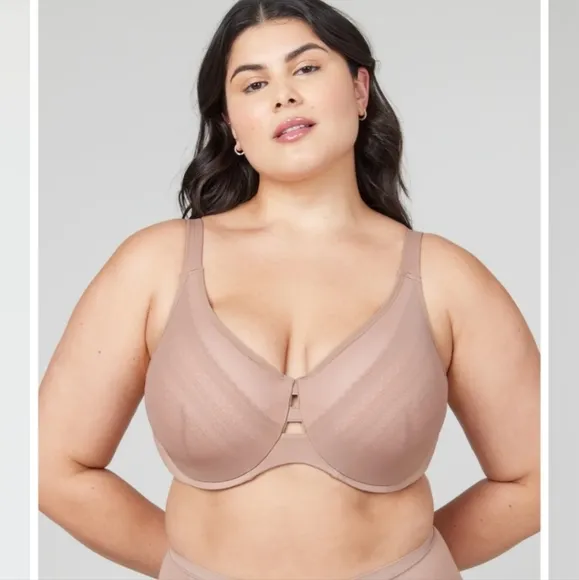NWT Low Profile Illusion Lace Minimizer Bra