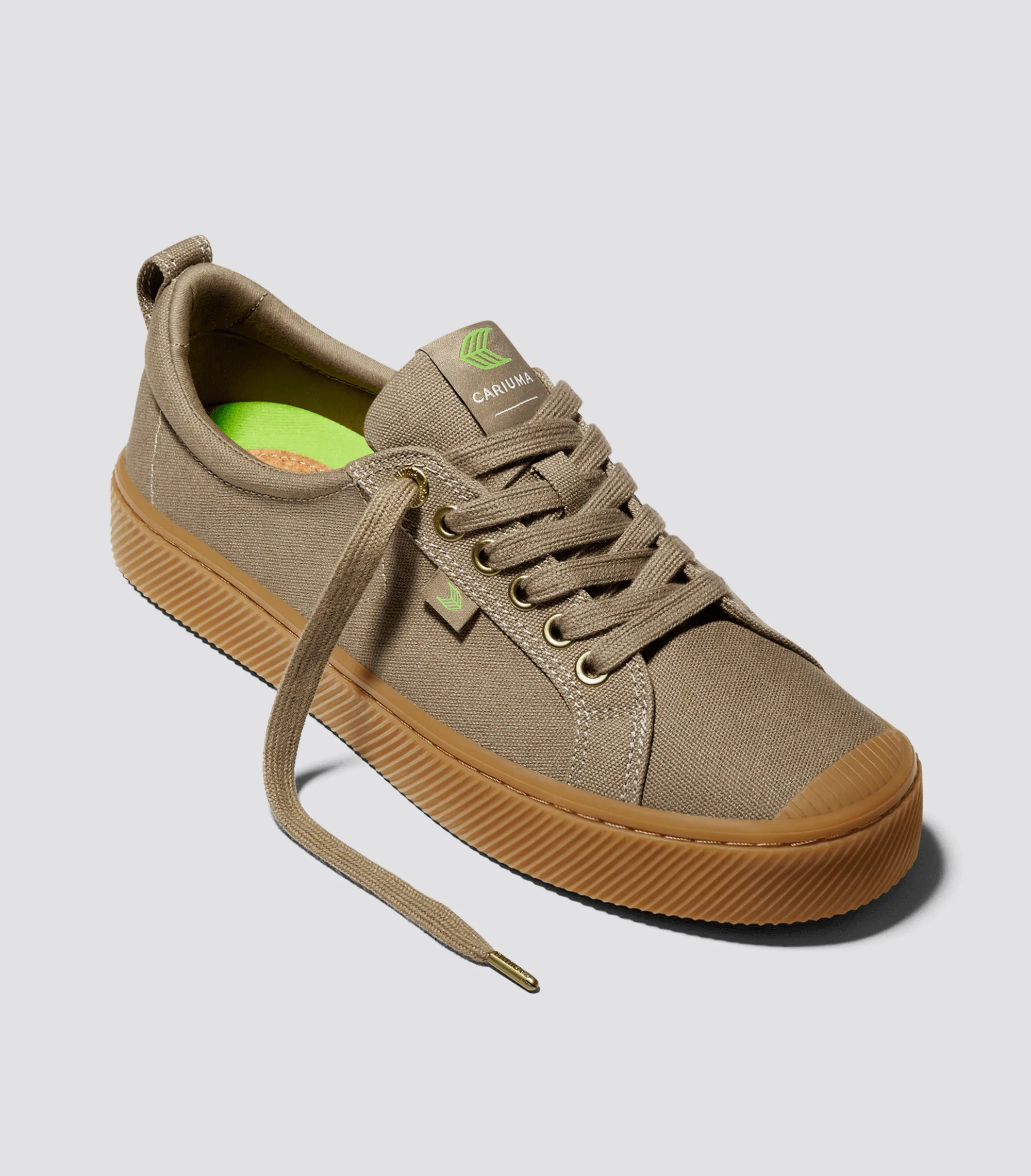 OCA Low Gum Burnt Sand Canvas Sneaker Women