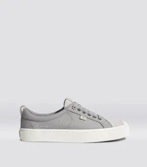 OCA Low Light Grey Canvas Vintage White Suede Sneaker Women