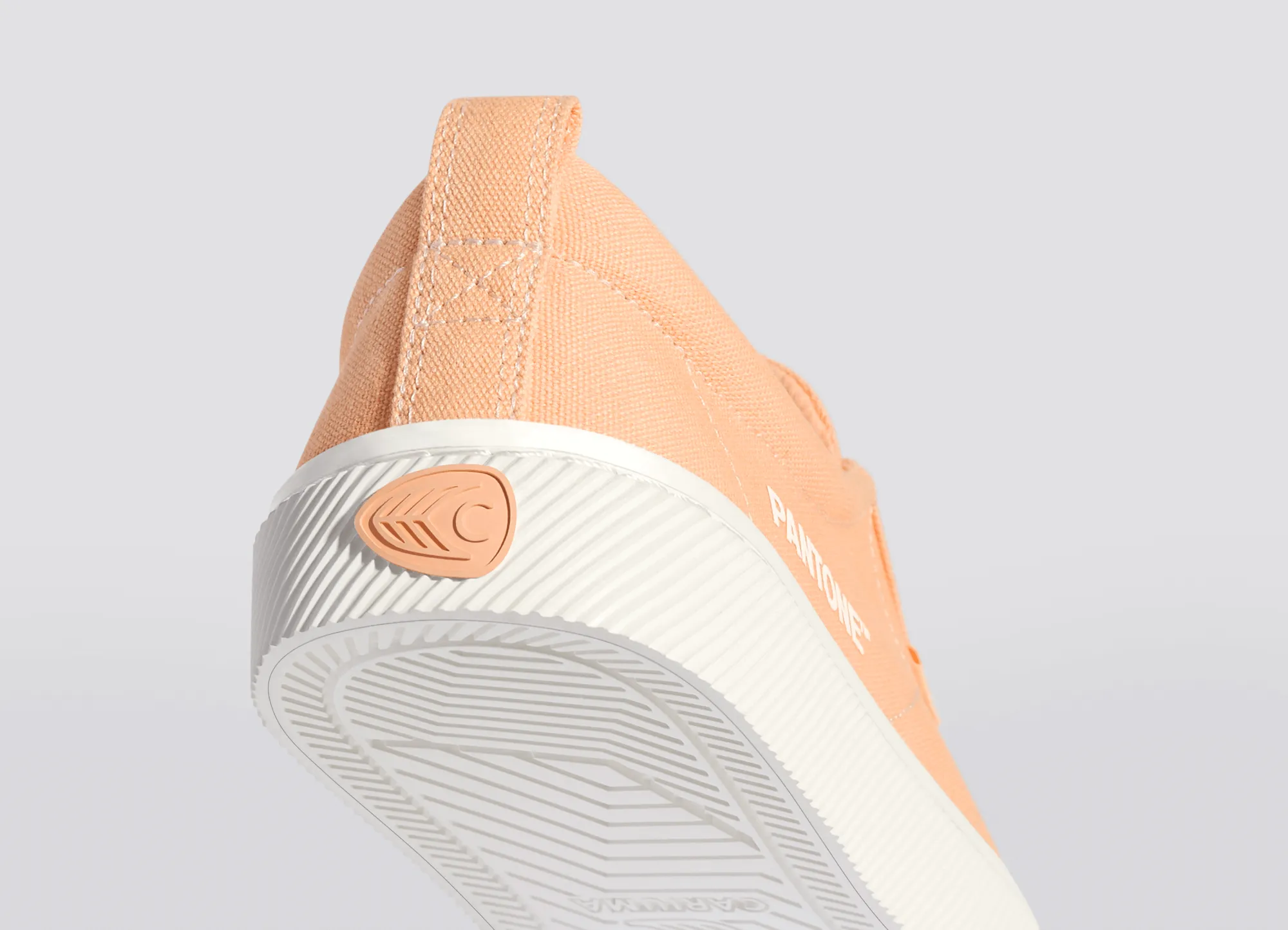 OCA Low Pantone Peach Fuzz Canvas Contrast Thread Sneaker Men