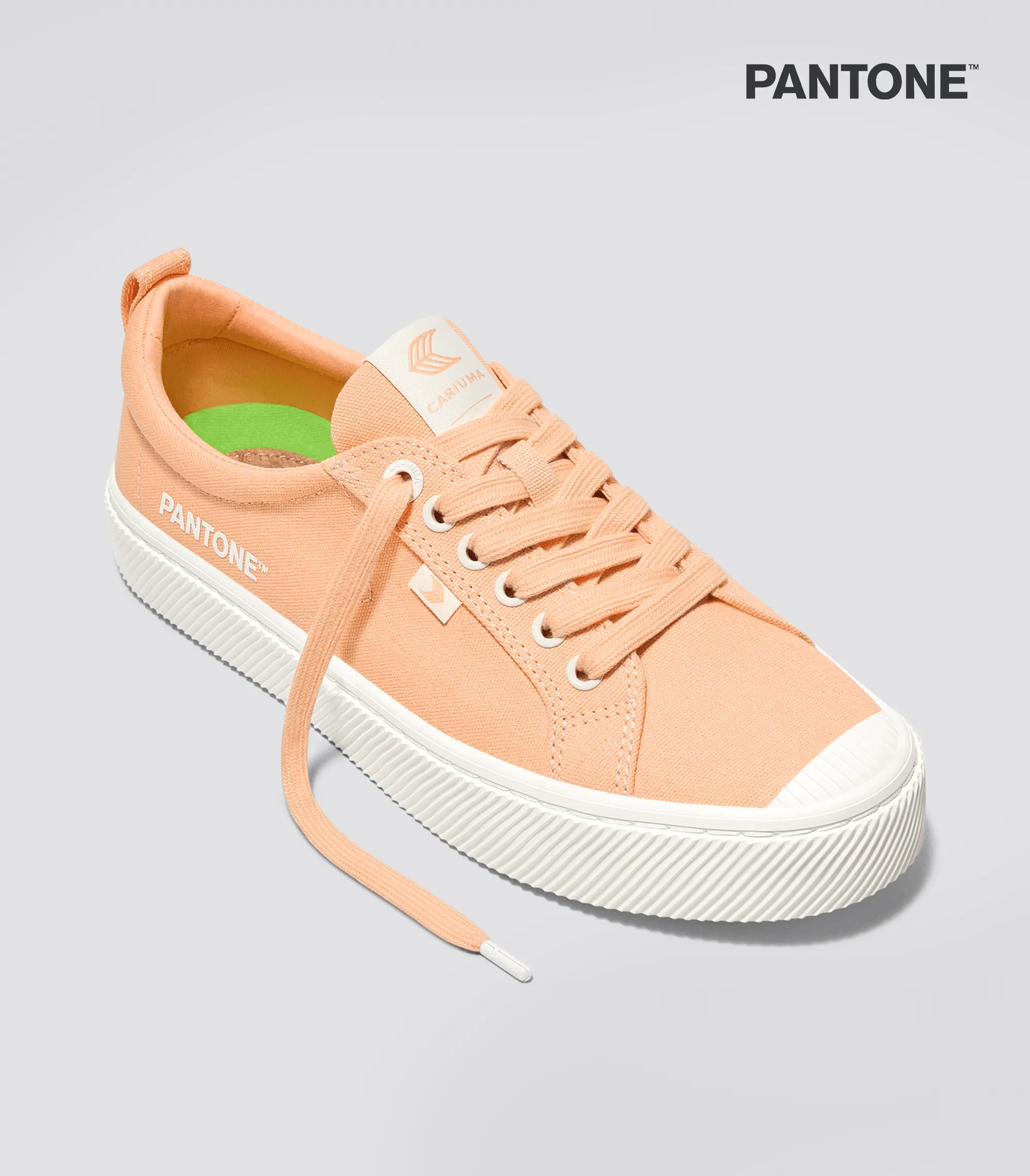 OCA Low Pantone Peach Fuzz Canvas Contrast Thread Sneaker Men