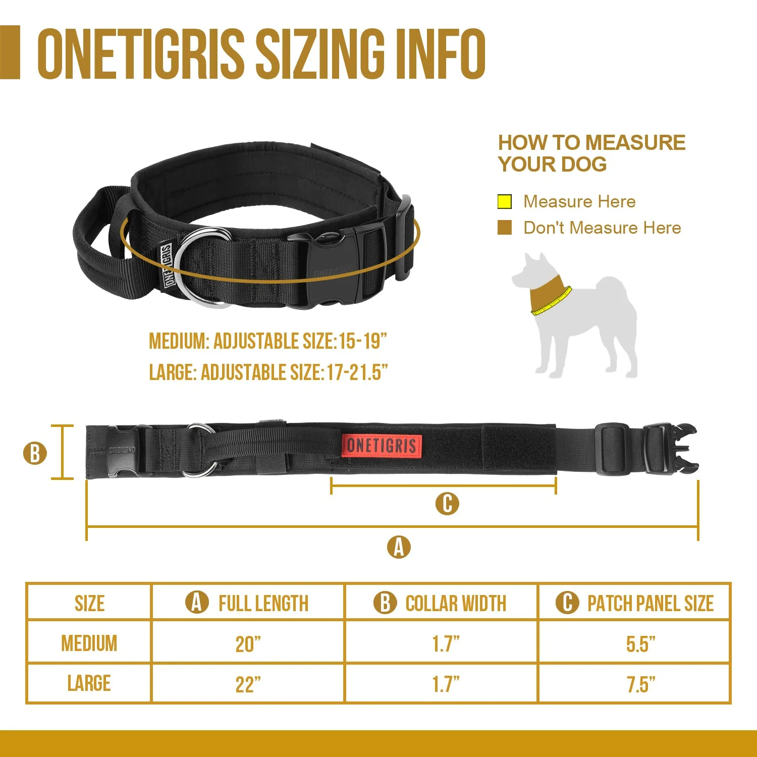 ONETIGRIS Dog Collar 08