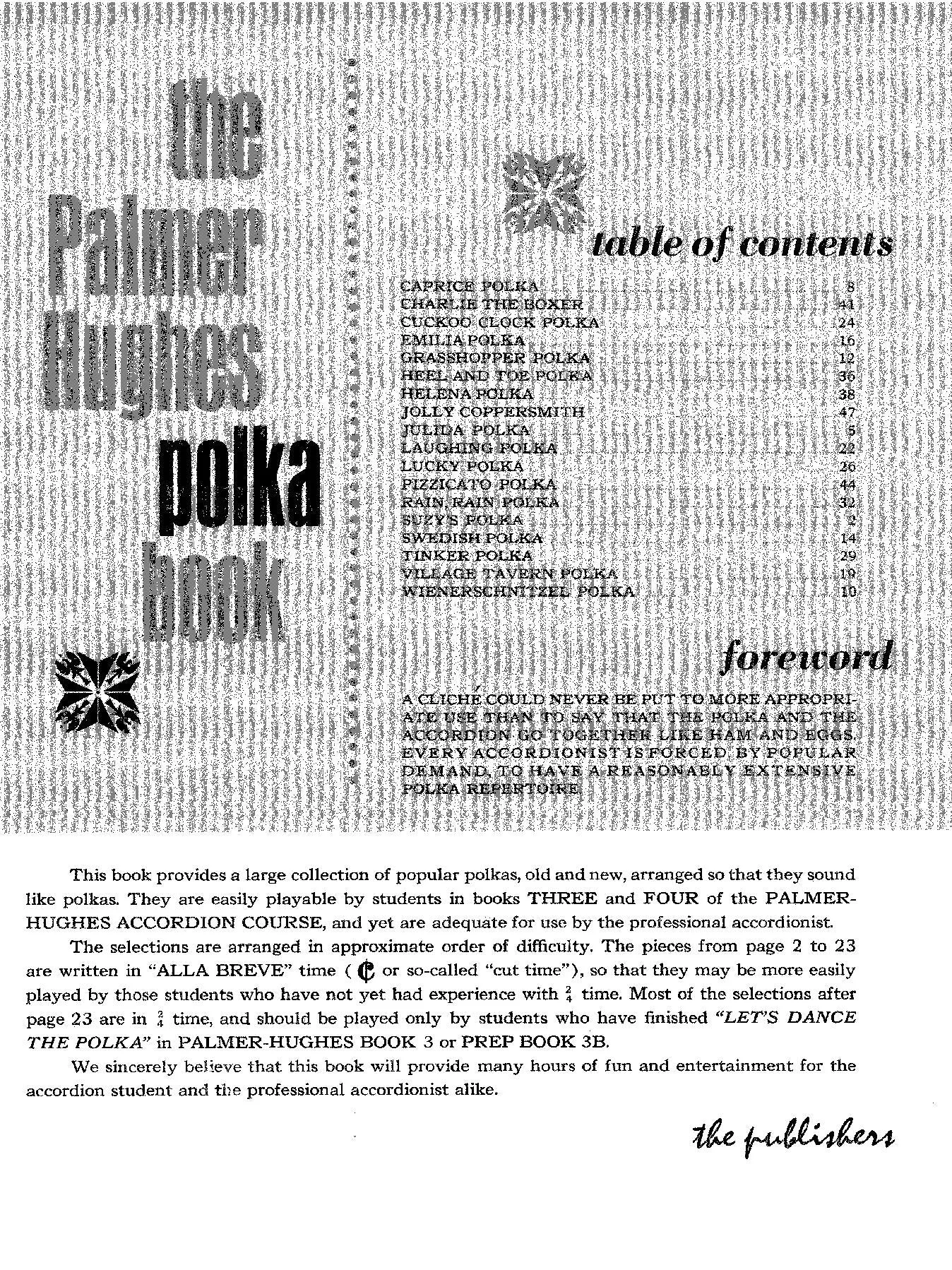 Palmer-Hughes Accordion Course: Polka Book