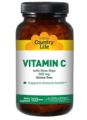 País vida Vitamina C 500 con derecha), 100 tabletas