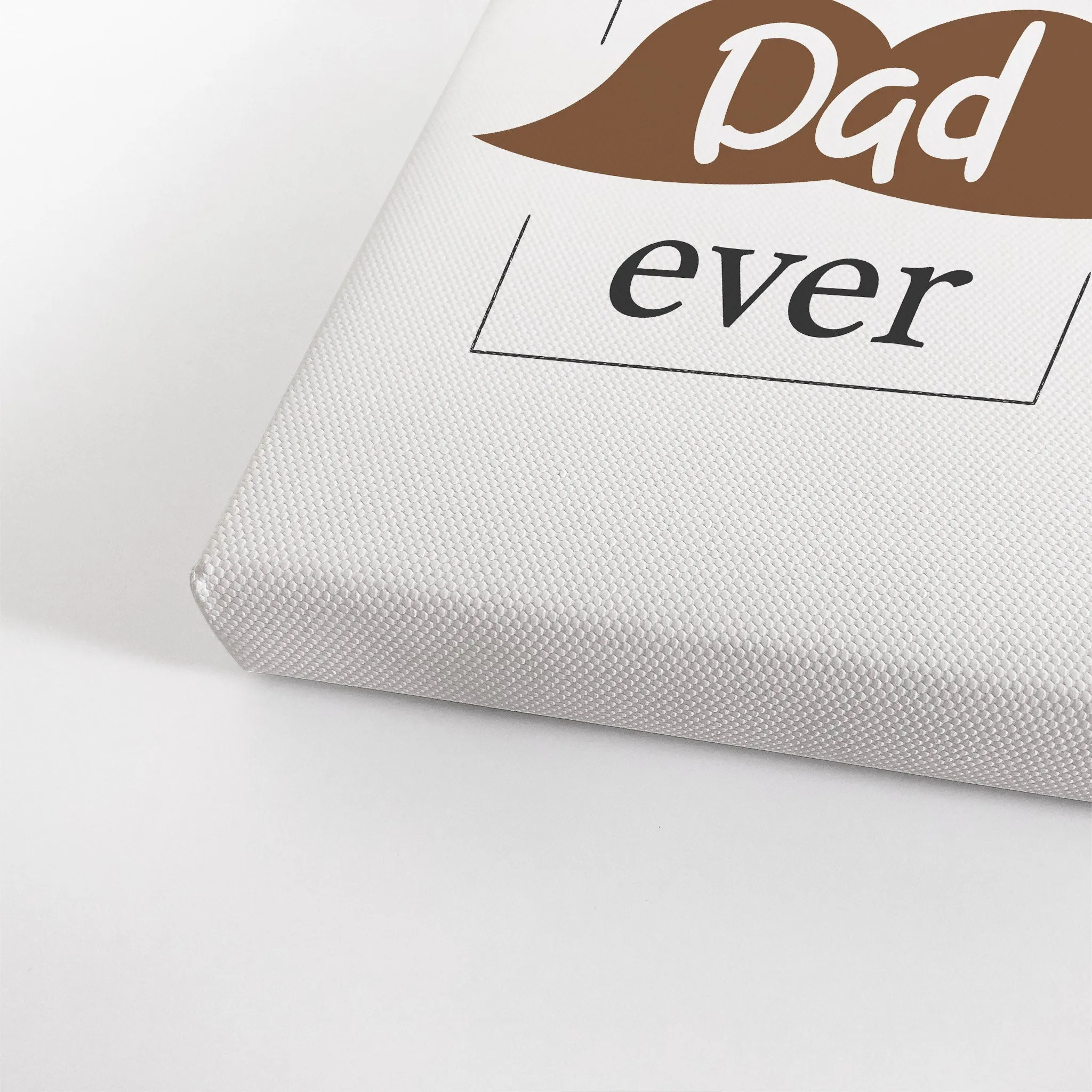 Personalized Father`s Day  Gift Wall Art Custom Photo with Best Dad Ever text