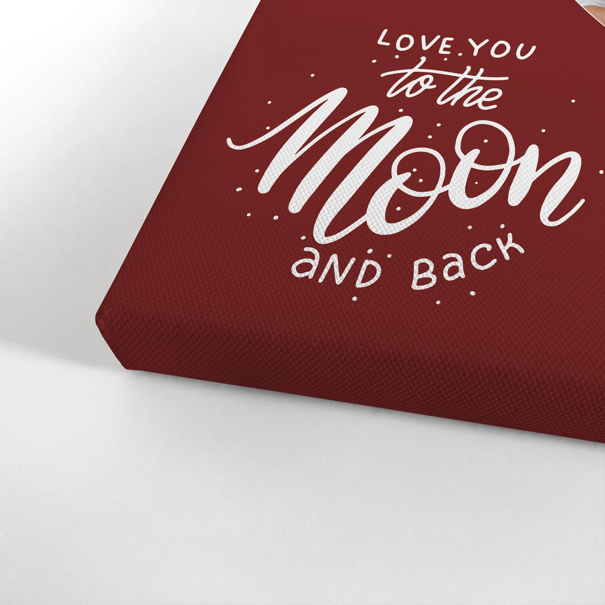 Personalized Gift Wall Art Custom Photo Collage Hearth Shape, I Love you to the Moon and Back Quote