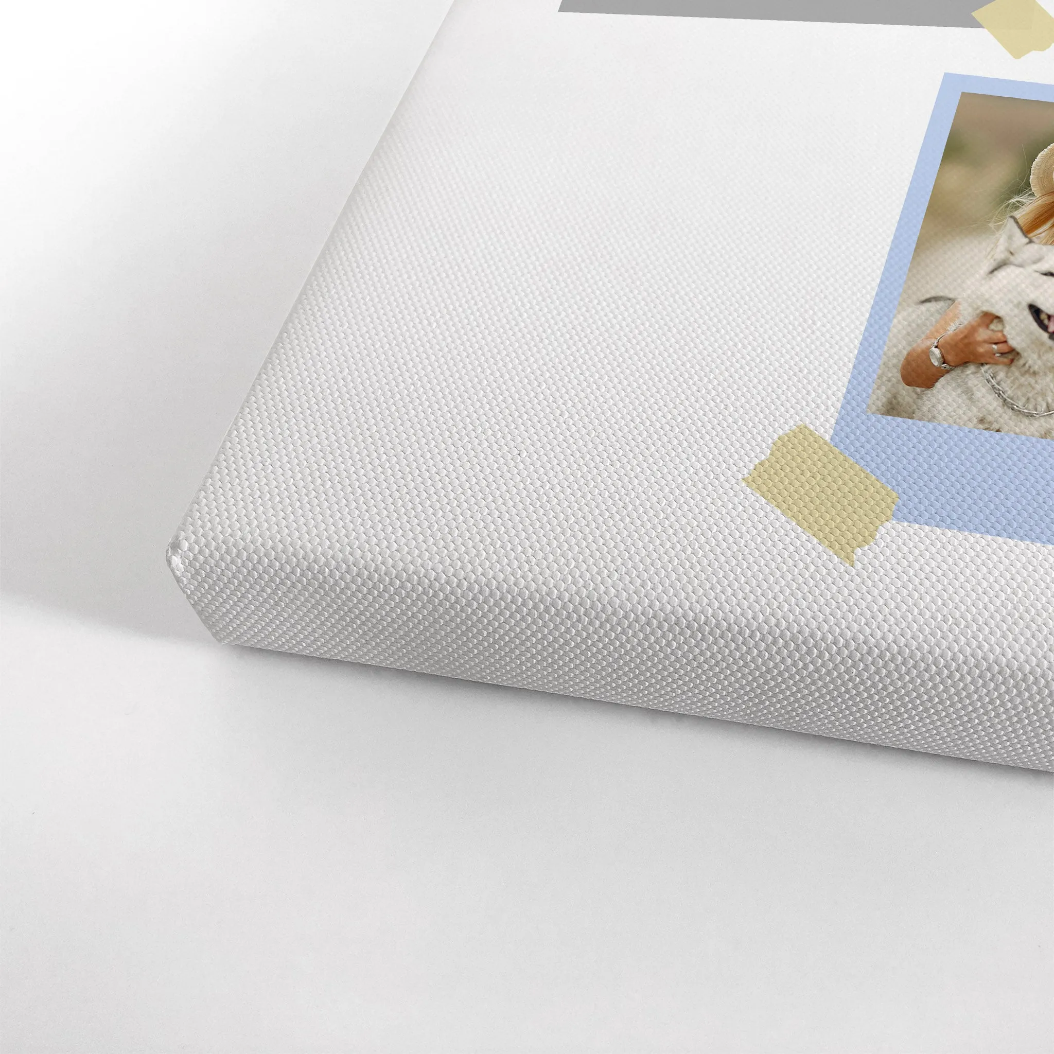 Personalized Gift Wall Art Custom Photo Collage with Colorful Polaroid Frames and Customized Text