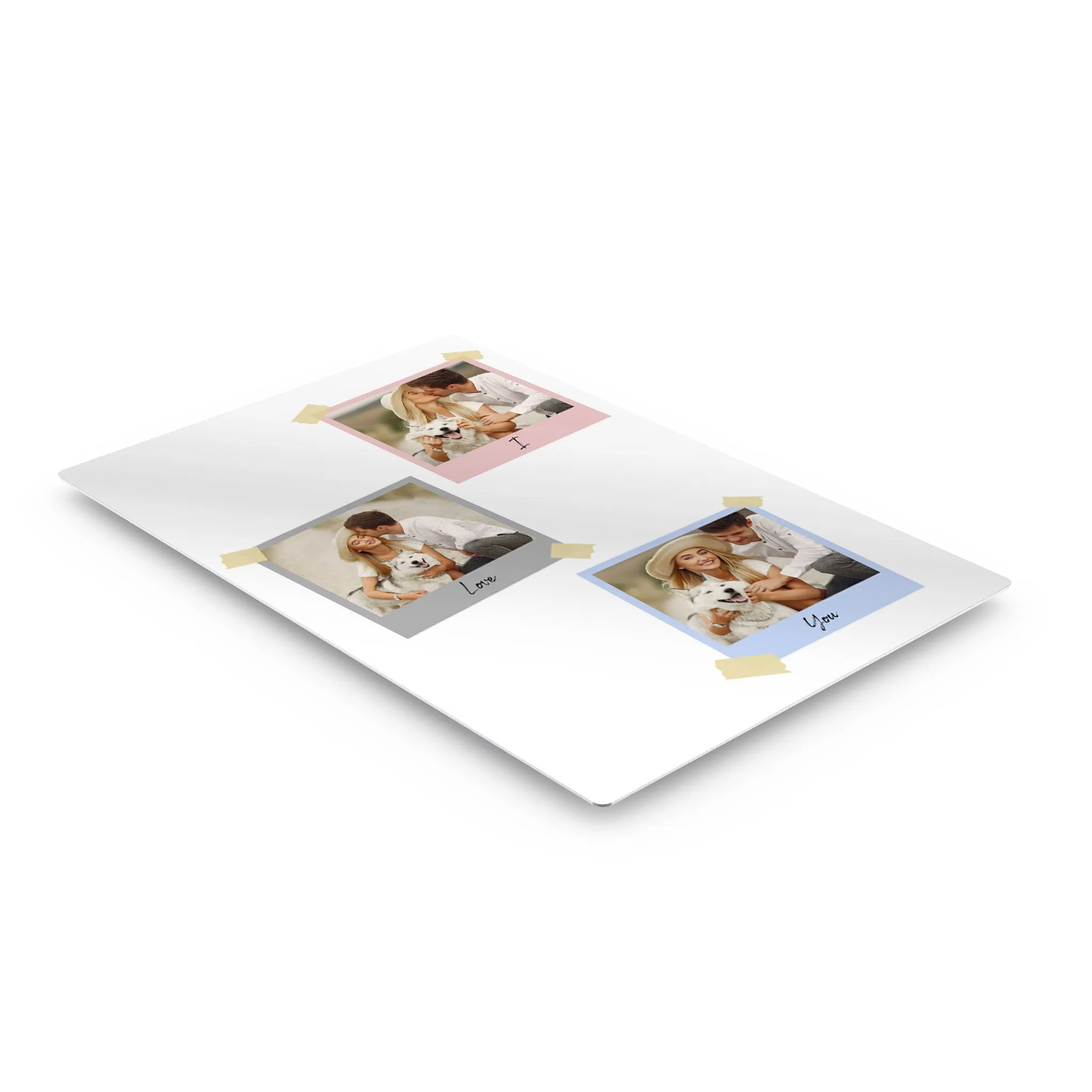 Personalized Gift Wall Art Custom Photo Collage with Colorful Polaroid Frames and Customized Text