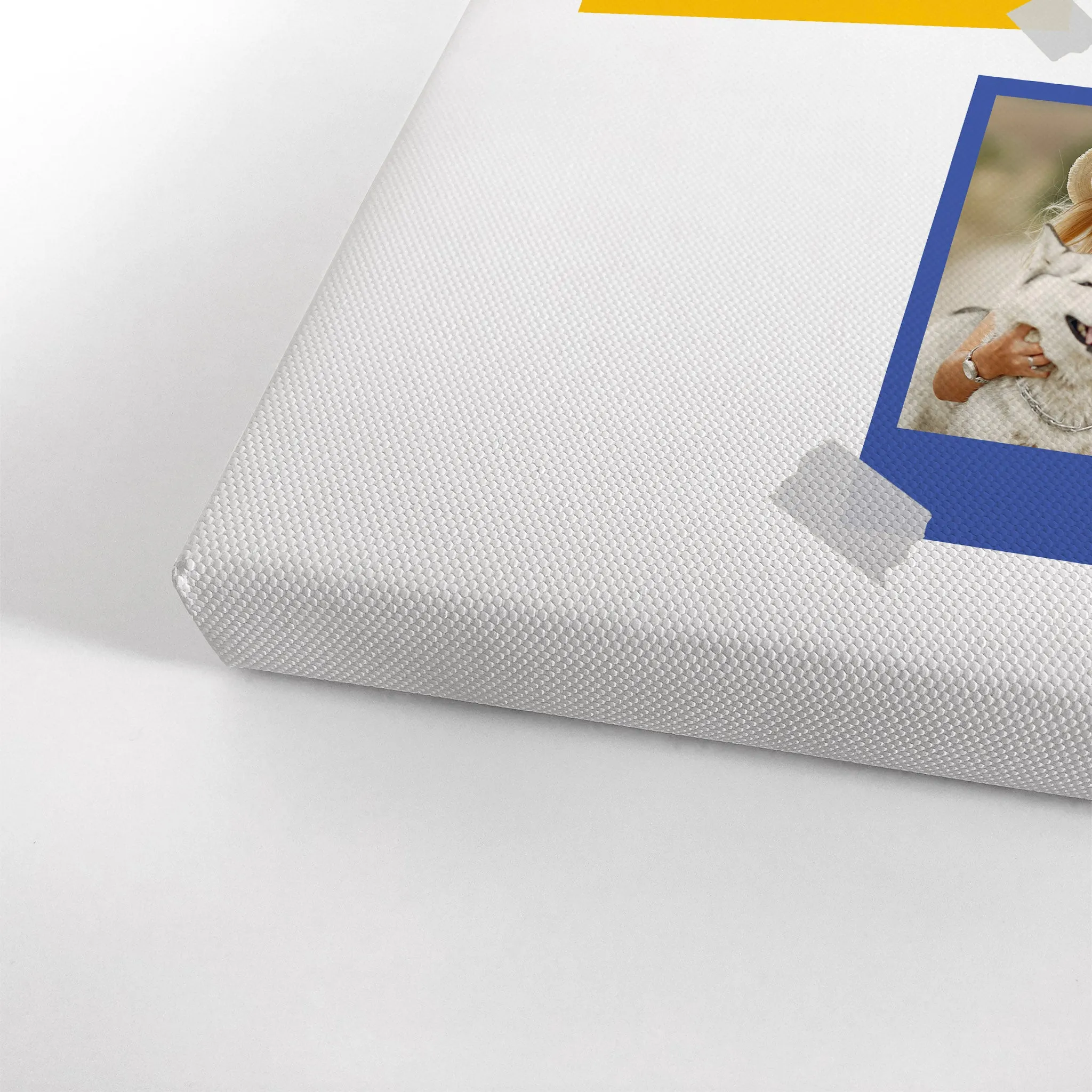 Personalized Gift Wall Art Custom Photo Collage with Colorful Polaroid Frames and Customized Text