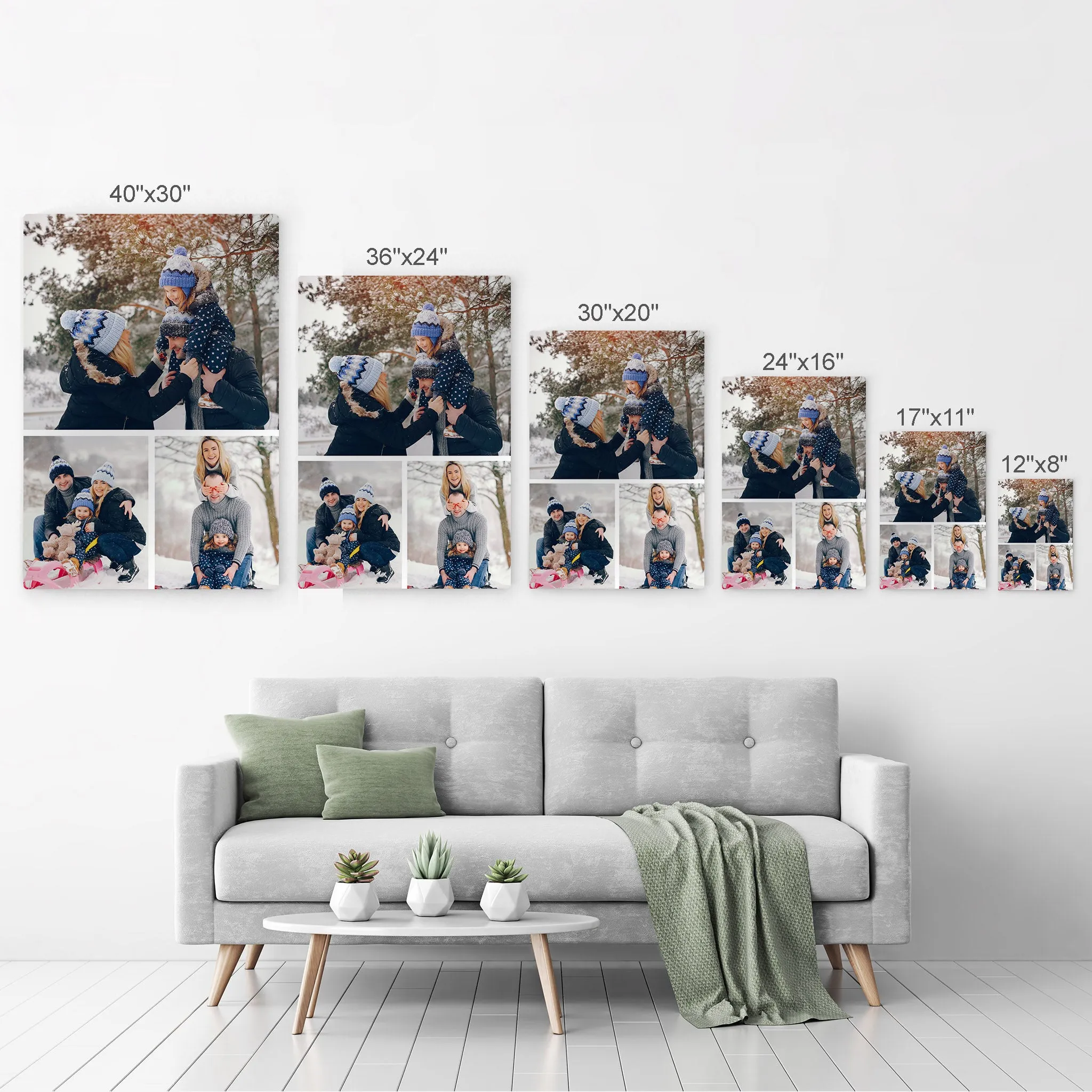 Personalized Gift Wall Art Custom Photo Collage