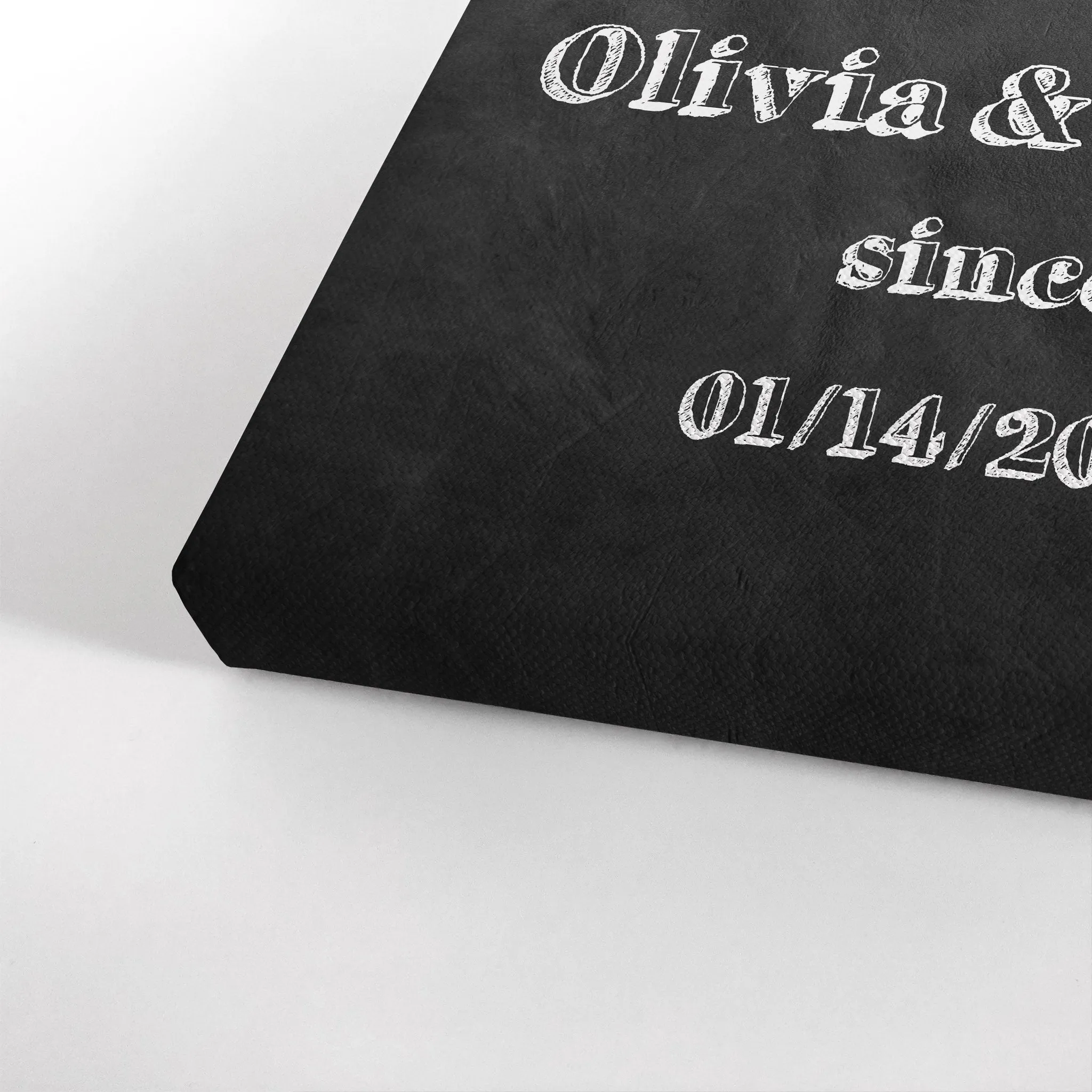 Personalized Gift Wall Art with Couple Names and Special Date Love you Since Blackboard Design