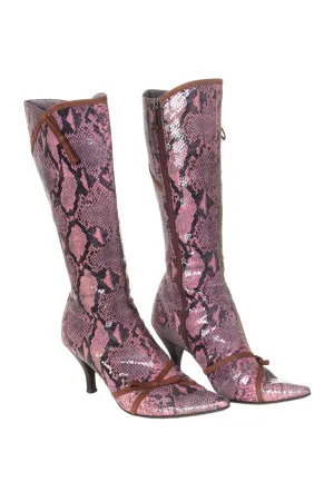 Pink Pointed Boots 37.5