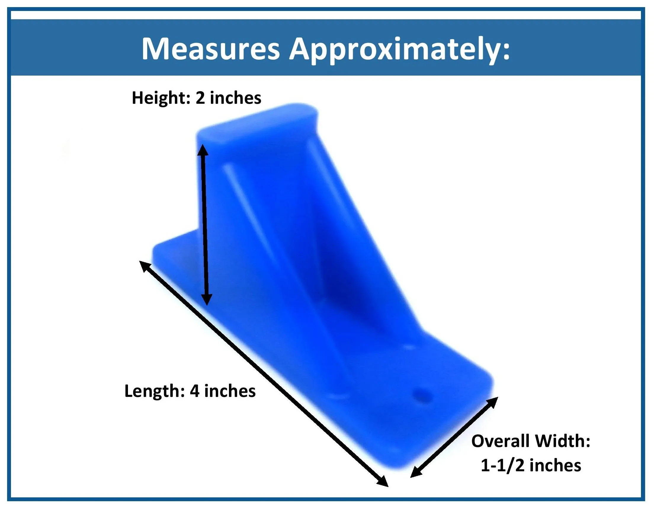 Plastic Blue Mini Roof Snow and Ice Guard -Multi-Quantity Pack | Prevent Sliding Snow Stop Buildup