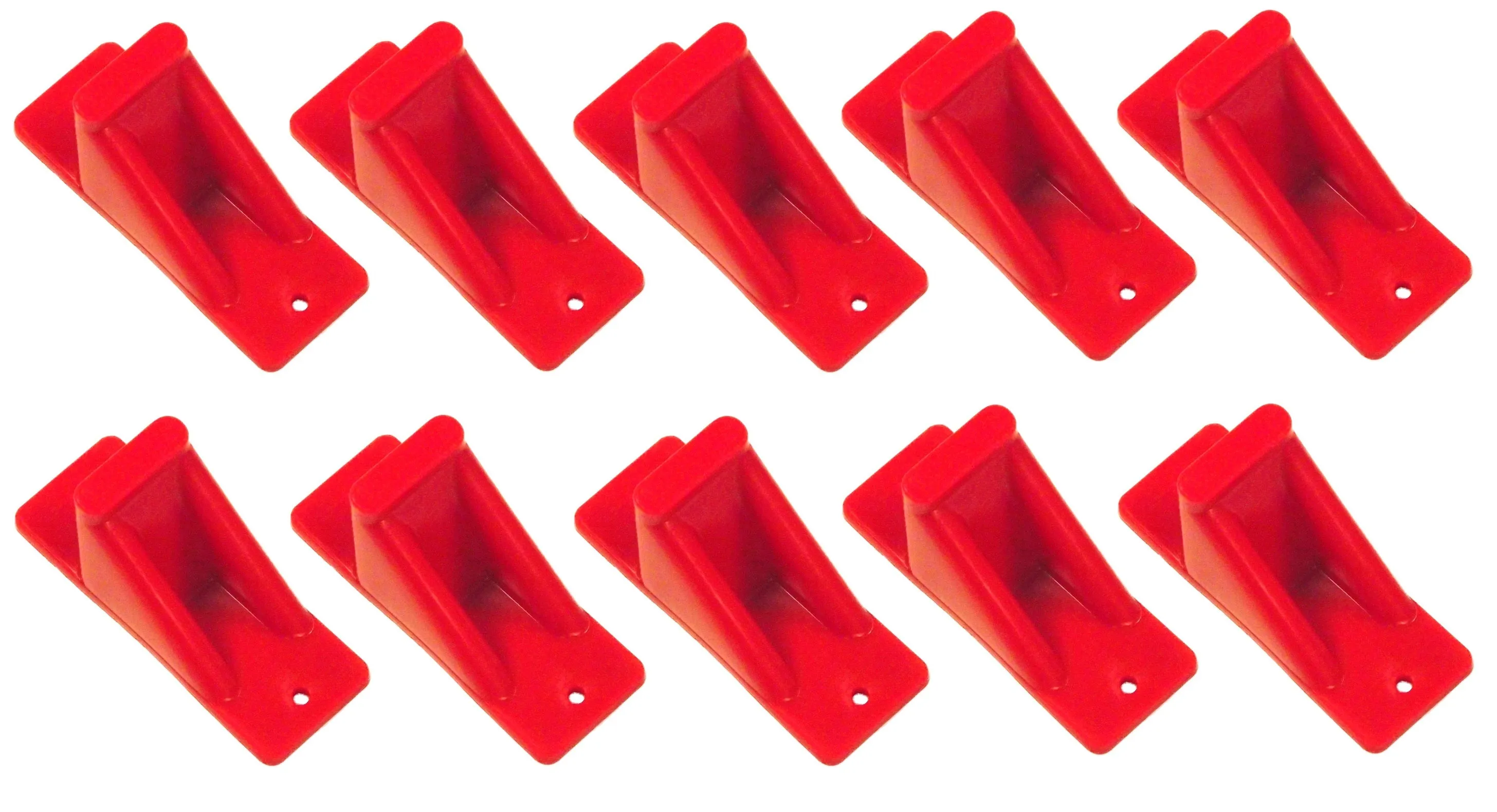 Plastic Red Mini Roof Snow and Ice Guard -Multi-Quantity Pack | Prevent Sliding Snow Stop Buildup