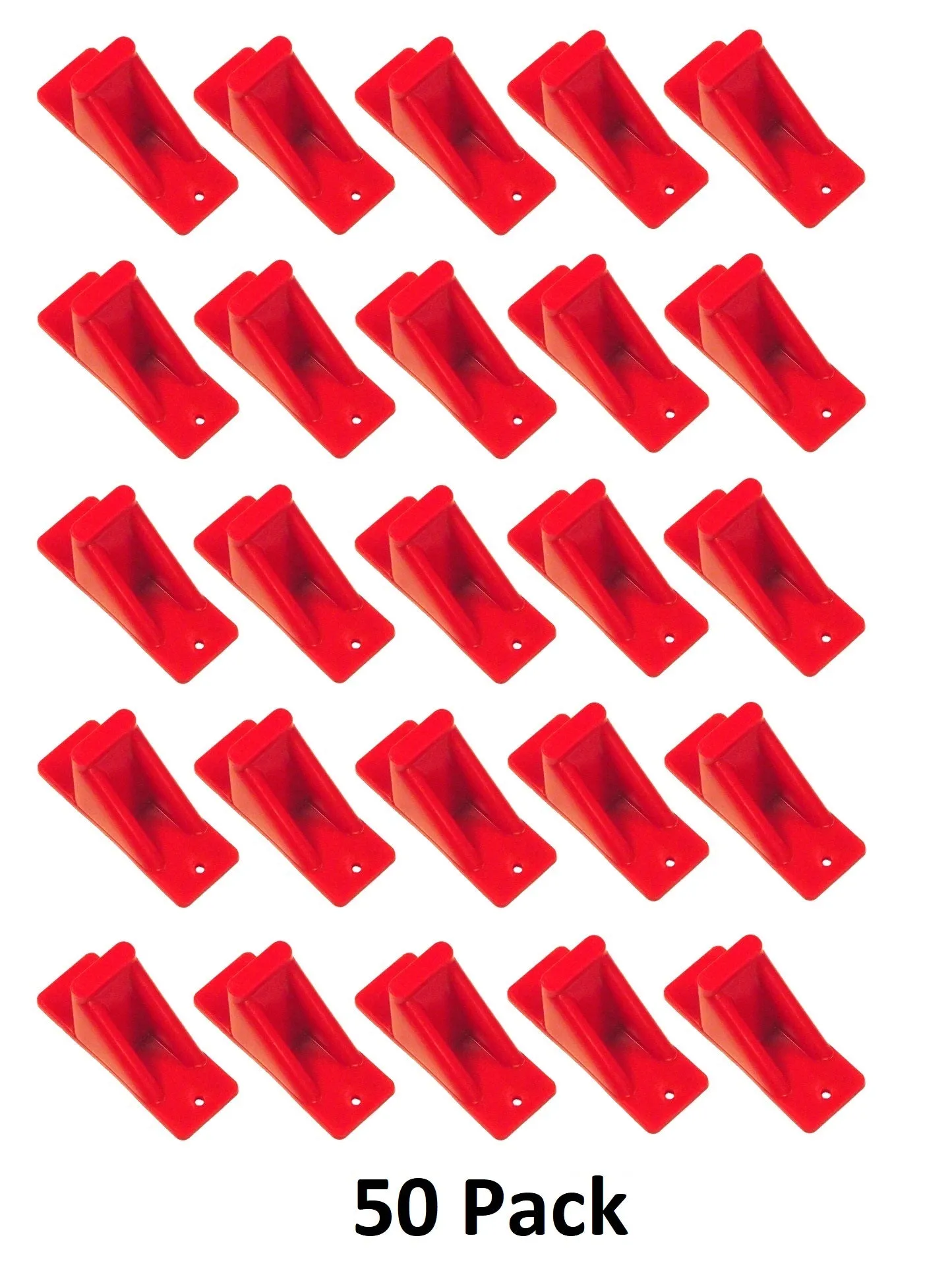 Plastic Red Mini Roof Snow and Ice Guard -Multi-Quantity Pack | Prevent Sliding Snow Stop Buildup