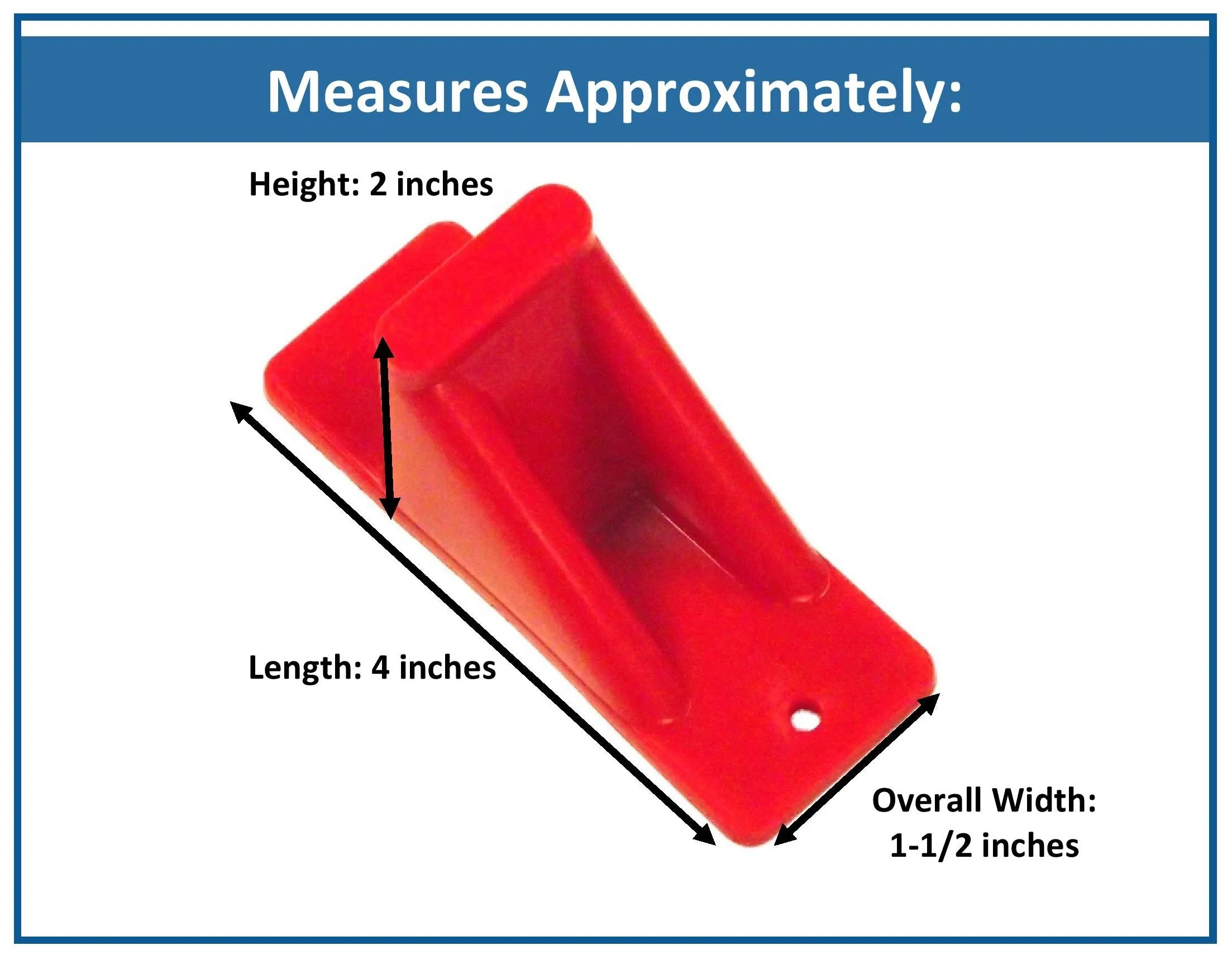 Plastic Red Mini Roof Snow and Ice Guard -Multi-Quantity Pack | Prevent Sliding Snow Stop Buildup