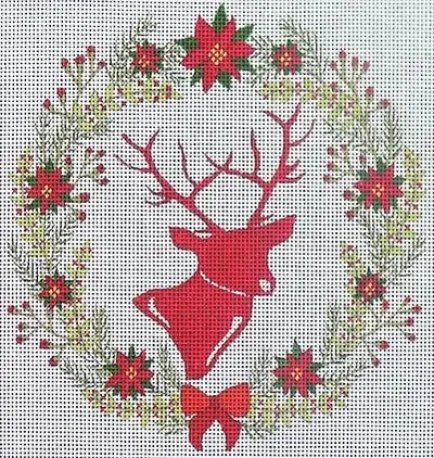 Profile Deer in Wreath EJ-17D