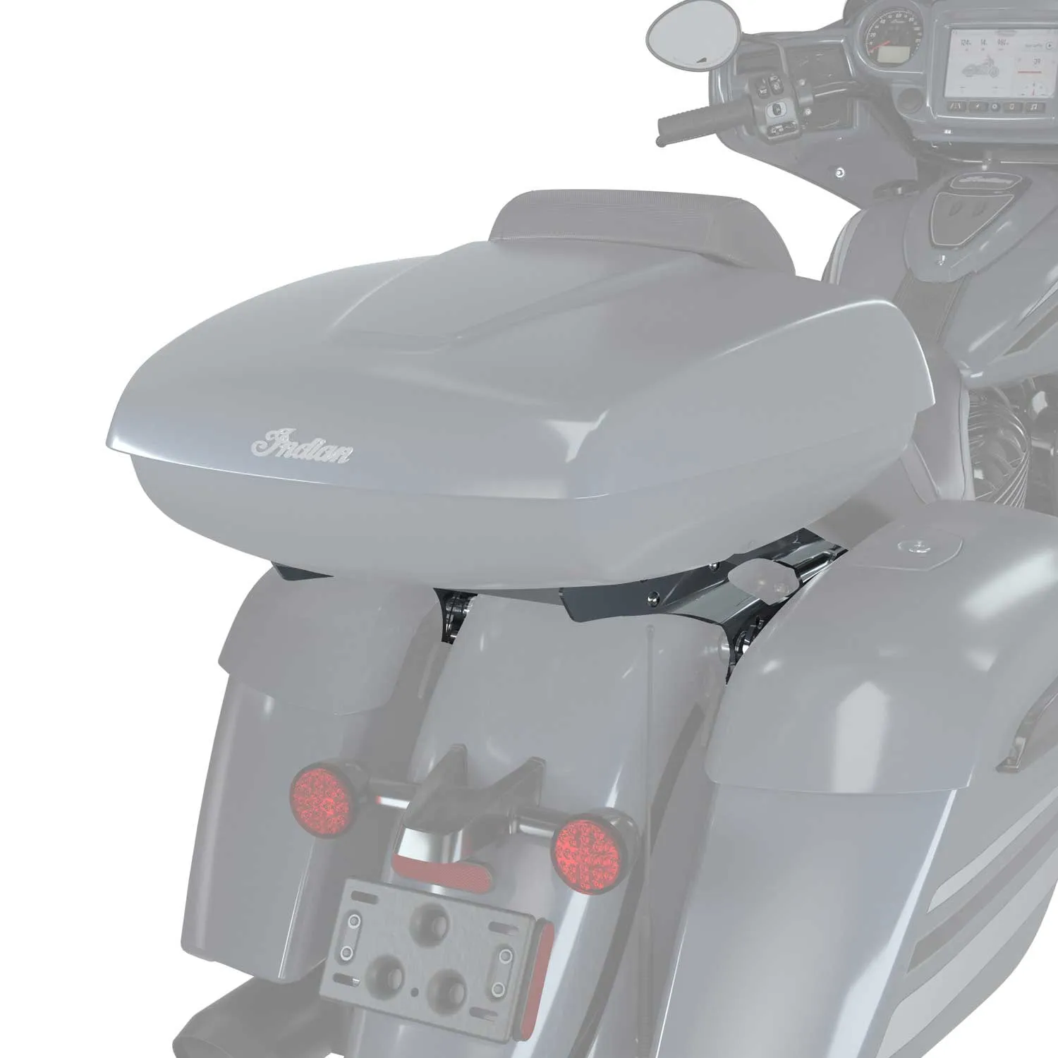 Quick Release Low Profile Trunk Mount, Chrome