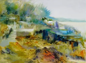 "LOW TIDE" ORIGINAL OIL ON CANVAS/FRAMED