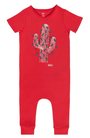 RAGS S/S Rag Romper - Christmas Cactus