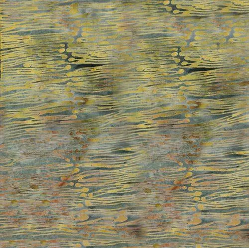 River Walk Batiks by Island Batik HORIZONTAL LINES/BLUE SHARK