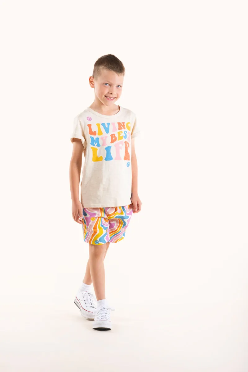 ROCK YOUR KID FEELING GROOVY BOARDSHORTS