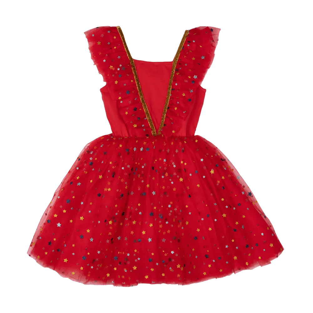 ROCK YOUR KID RED CHRISTMAS ANGEL DRESS