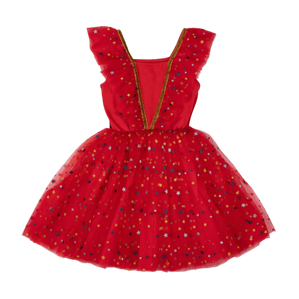 ROCK YOUR KID RED CHRISTMAS ANGEL DRESS