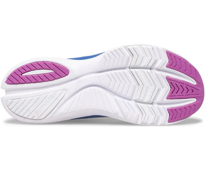 SAUCONY - Big Kid's Kinvara 12 Sneaker, Blue/Purple