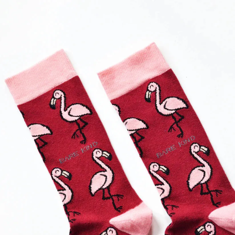 Save the Flamingos Bamboo Socks by Bare Kind