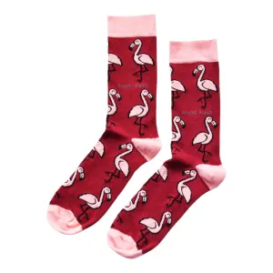 Save the Flamingos Bamboo Socks by Bare Kind