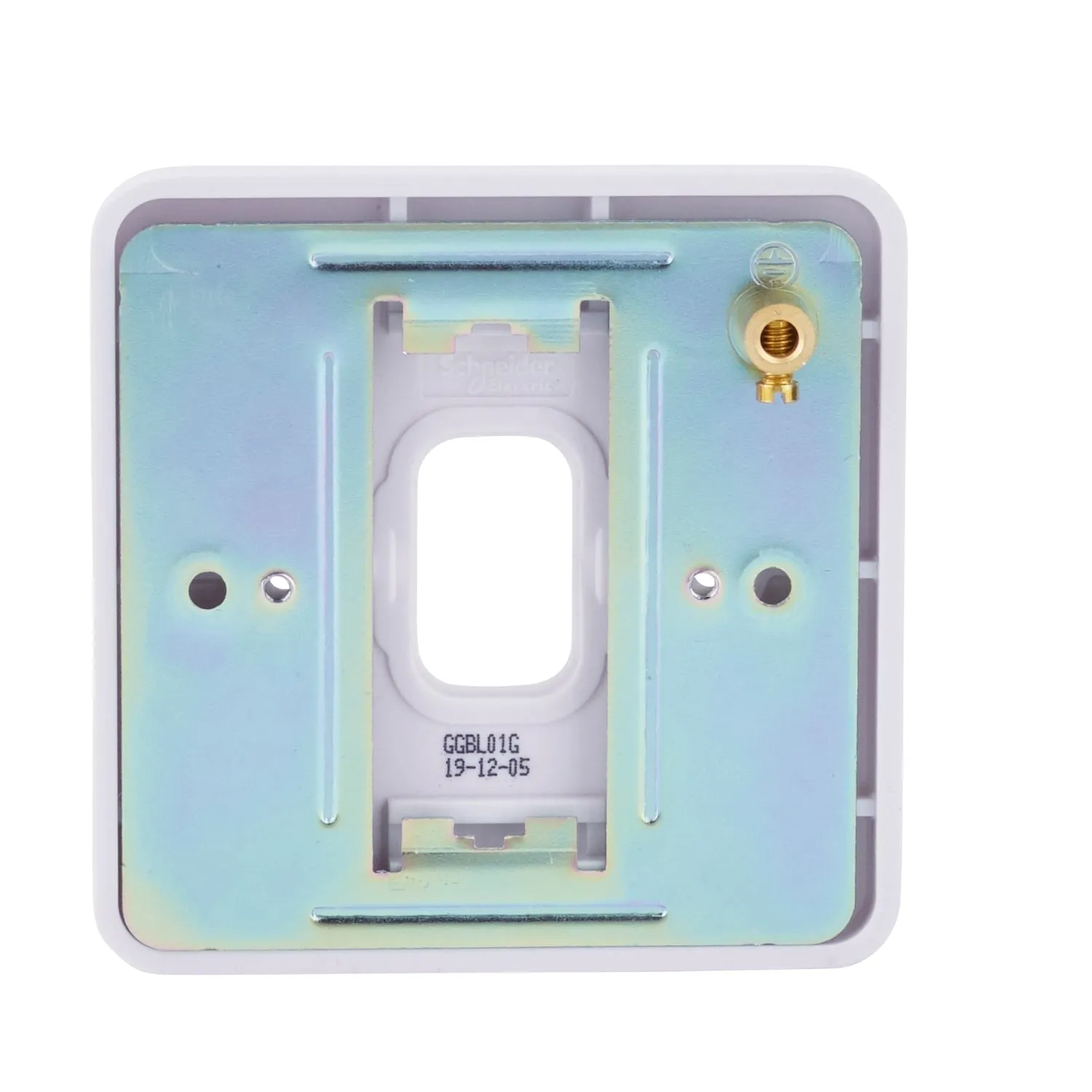 Schneider Electric GGBL01G Lisse White Moulded 1G Grid Front Plate