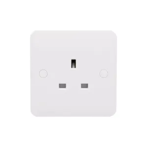 Schneider Electric GGBL3050S Lisse White Moulded 13A SP 1G Unswitched Socket (Display Packaged)