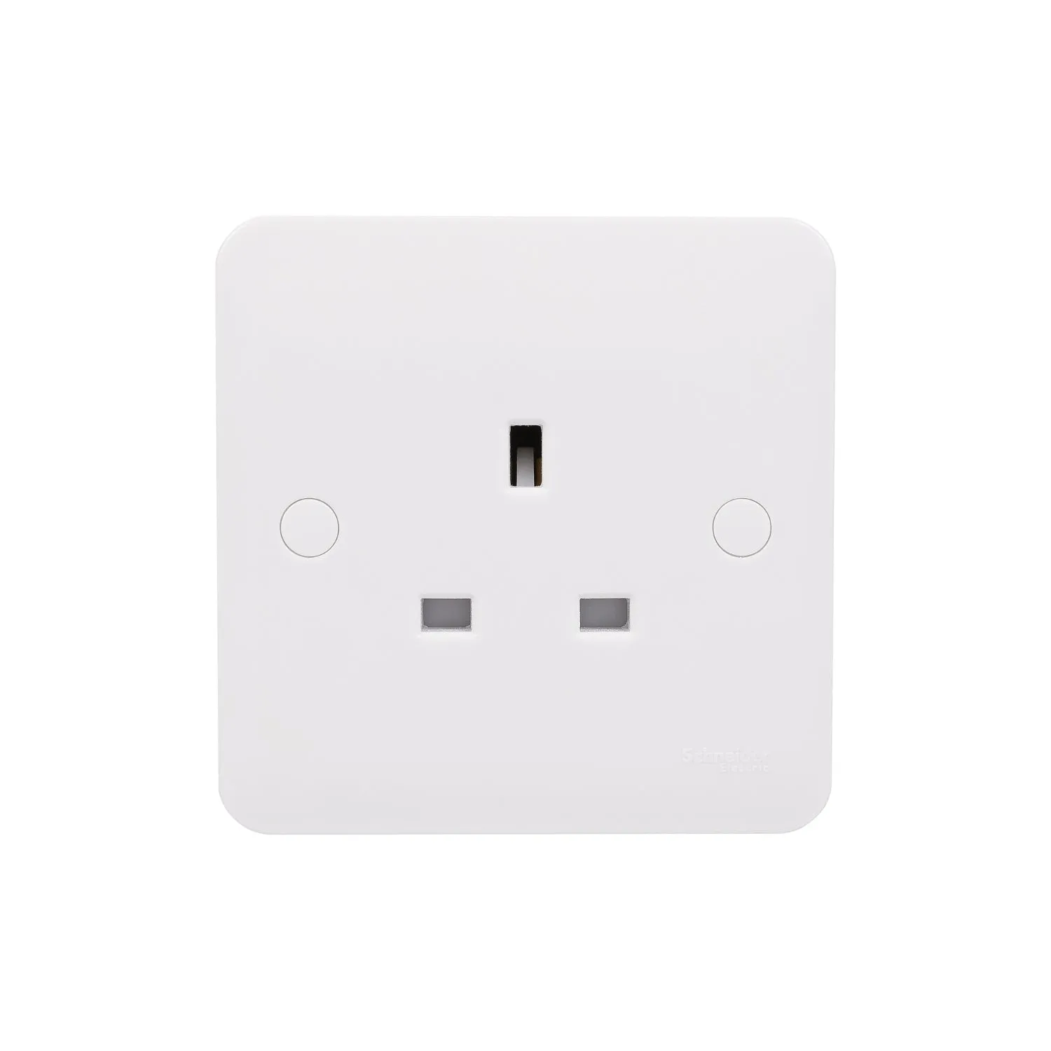 Schneider Electric GGBL3050S Lisse White Moulded 13A SP 1G Unswitched Socket (Display Packaged)