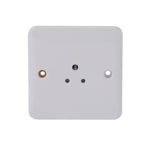 Schneider Electric GGBL3070 Lisse White Moulded 2A 1G Round Pin Unswitched Socket