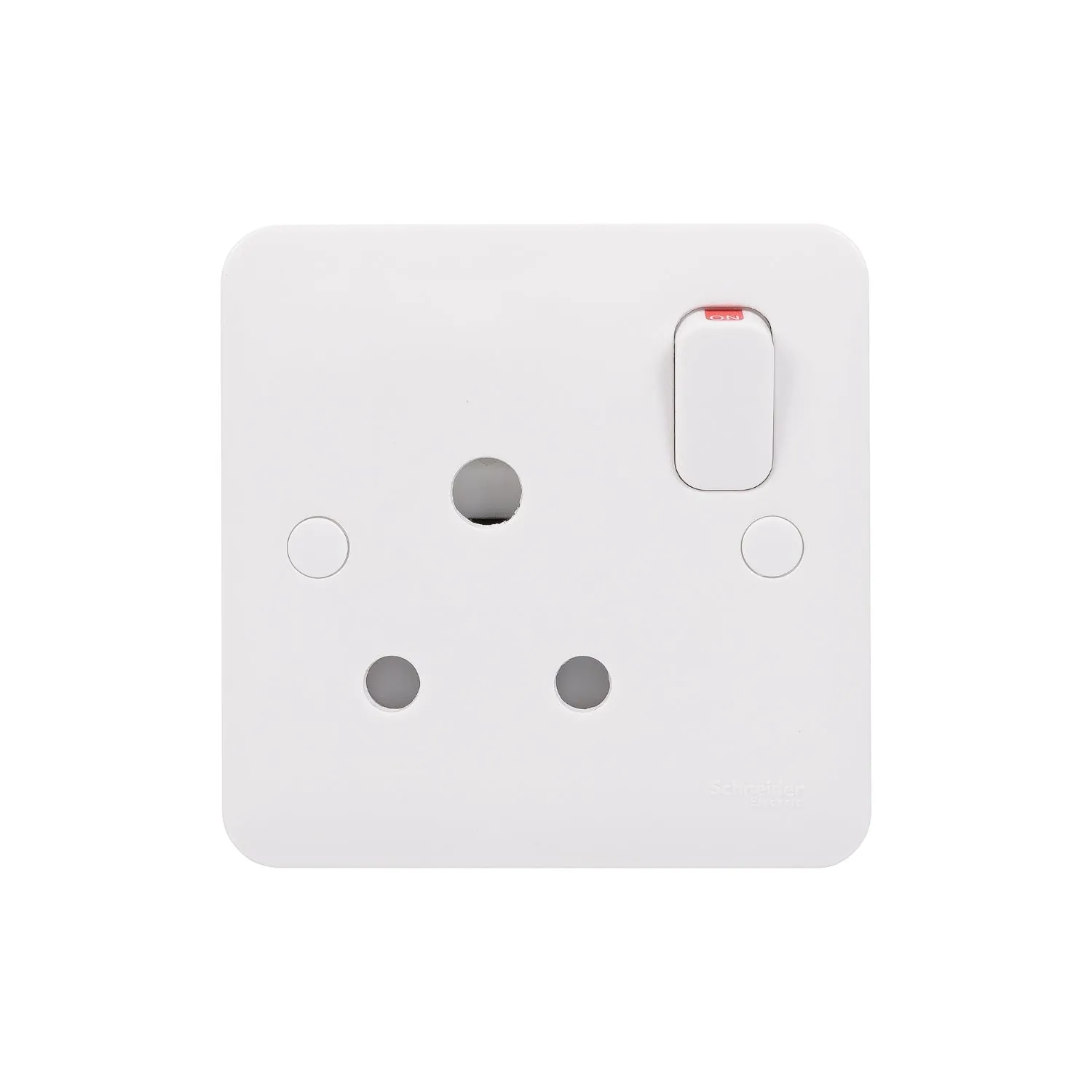 Schneider Electric GGBL3090S Lisse White Moulded 15A 1G Round Pin Switched Socket (Display Packaged)
