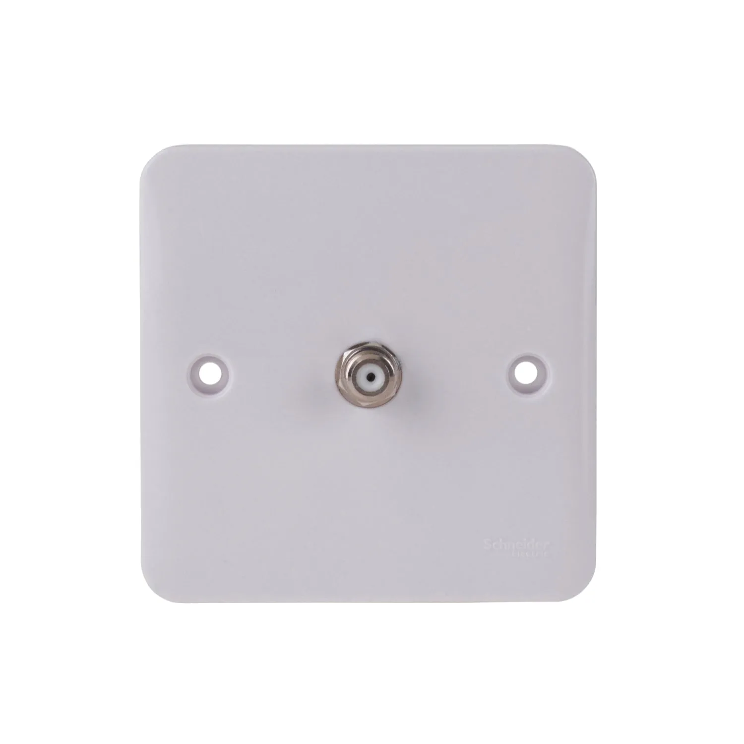Schneider Electric GGBL7030 Lisse White Moulded Single Satellite "F" Type Socket Outlet