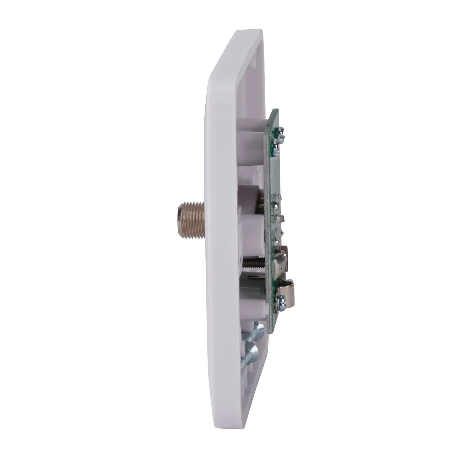 Schneider Electric GGBL7030 Lisse White Moulded Single Satellite "F" Type Socket Outlet