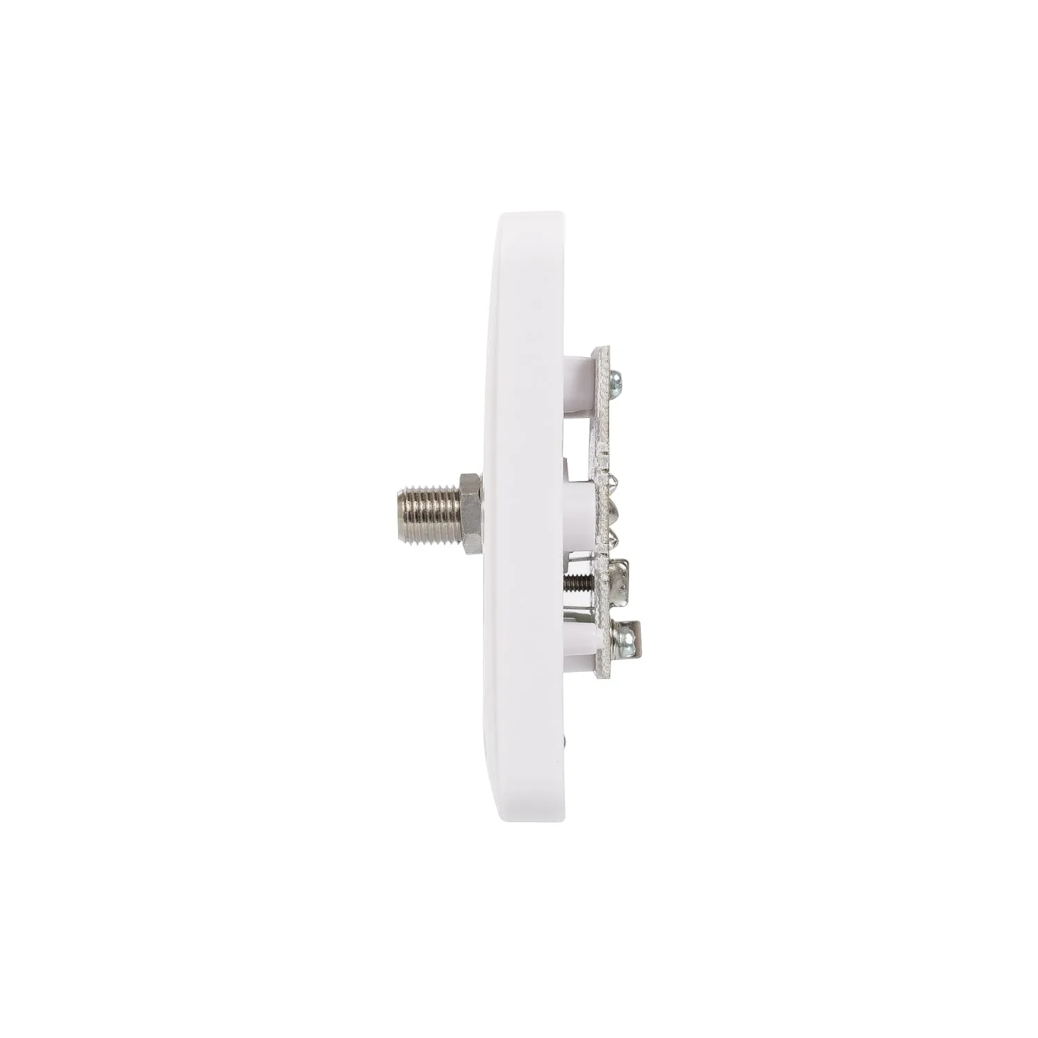 Schneider Electric GGBL7030S Lisse White Moulded Single Satellite "F" Type Socket Outlet (Display Packaged)