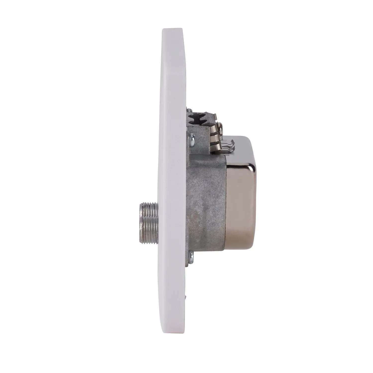 Schneider Electric GGBL7074 Lisse White Moulded Quadplex TV-FM/DAB & 2x SAT Outlet