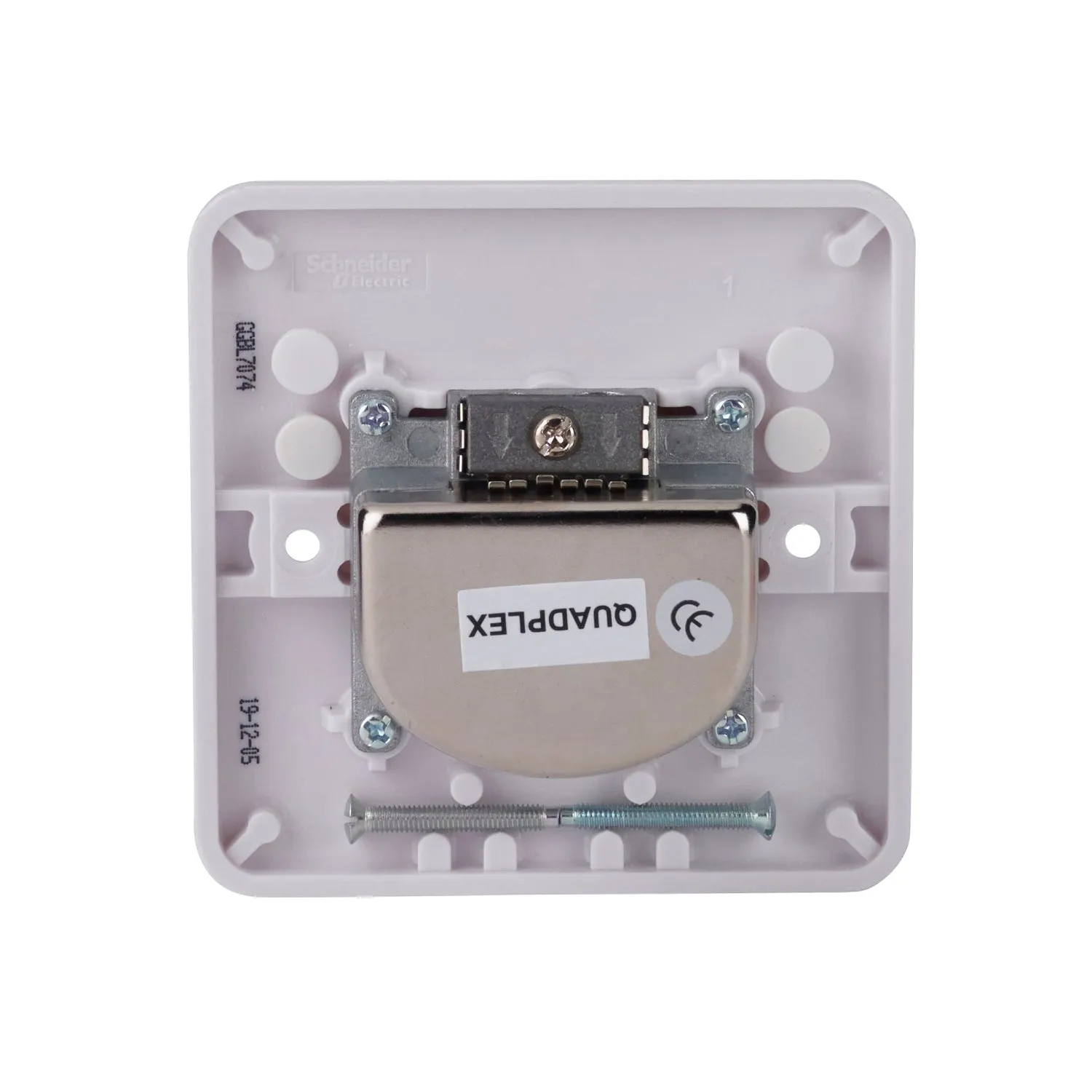Schneider Electric GGBL7074 Lisse White Moulded Quadplex TV-FM/DAB & 2x SAT Outlet