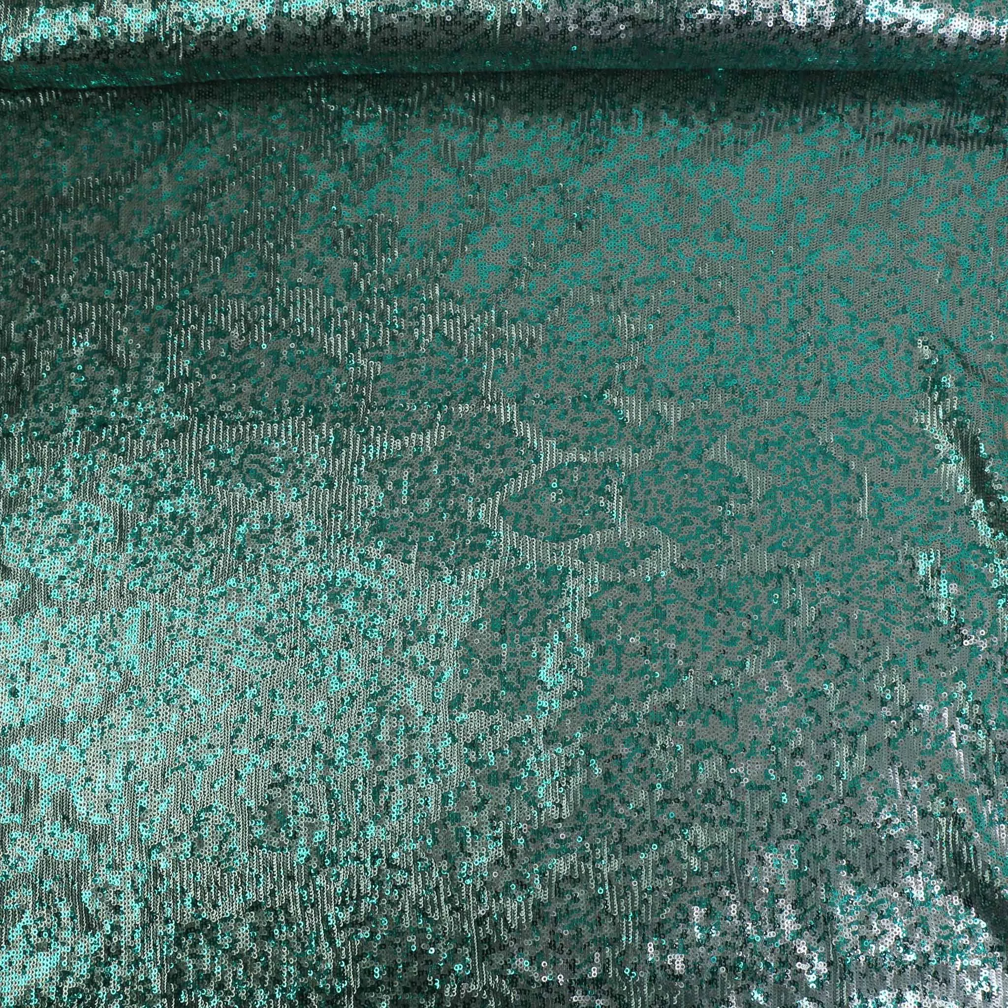 Sequin Fabric - Silver, Mint green