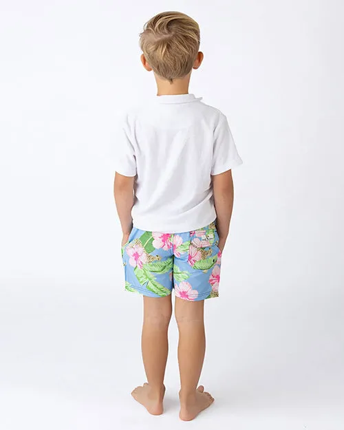 SHADE CRITTERS | Boys Swim Trunks | Botanical Leopards