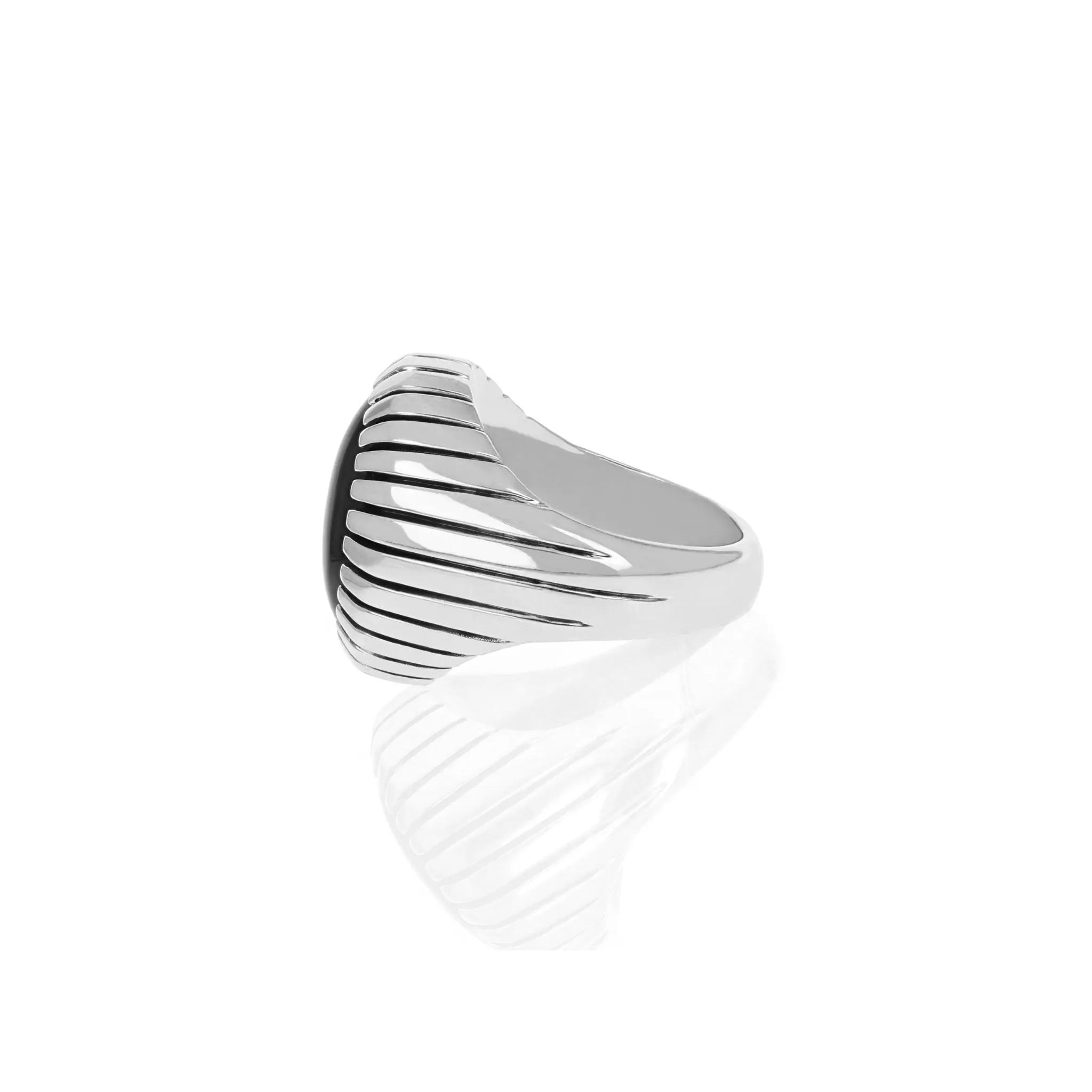 Small Ribbed Shank Low Profile Ring