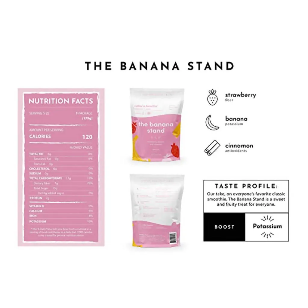 Smoothie Mix - 3 Flavor Variety Pack of 6, 12, 24
