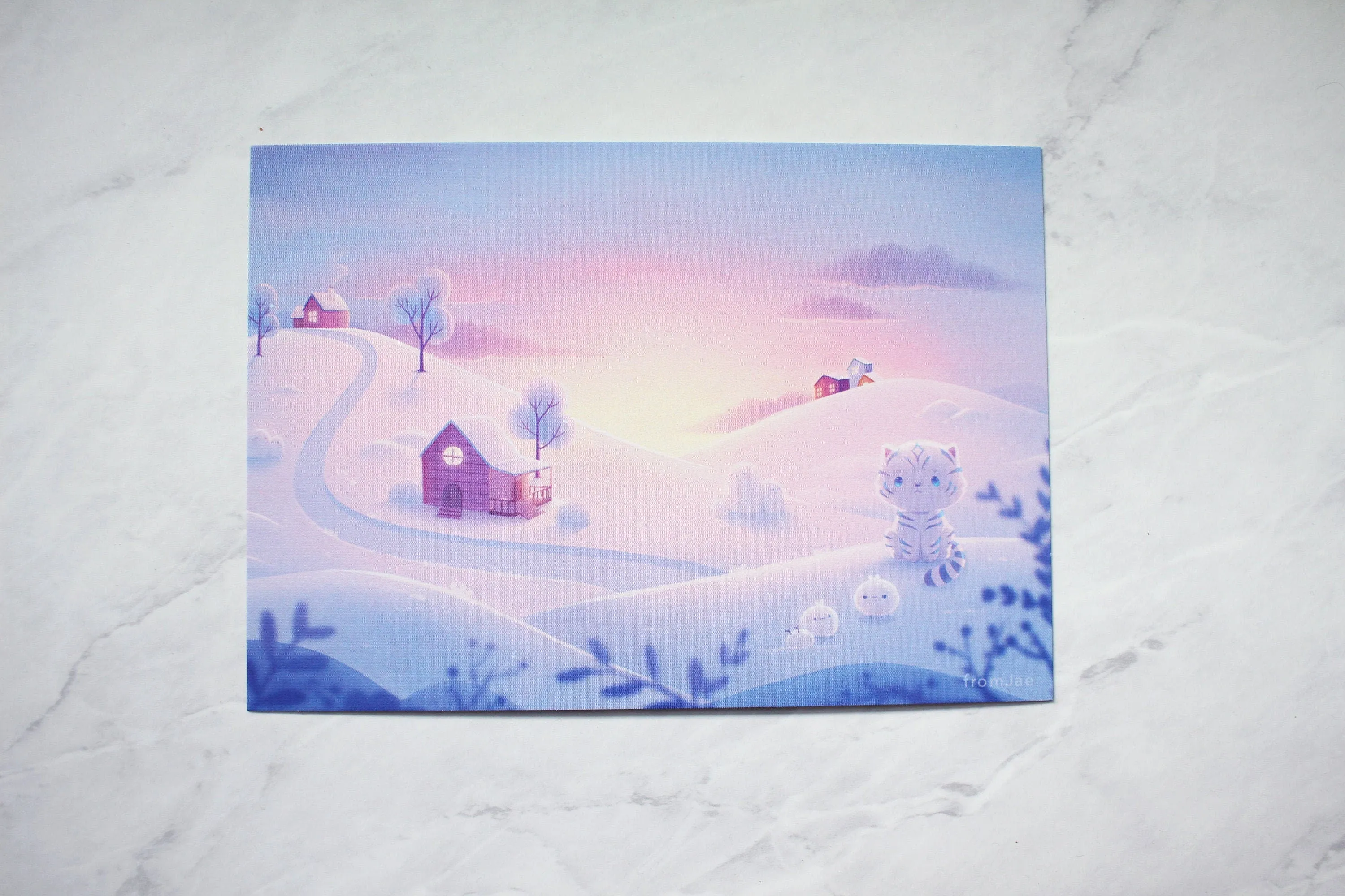 Snow Cub's Playground A6 (Postcard-sized) Prints