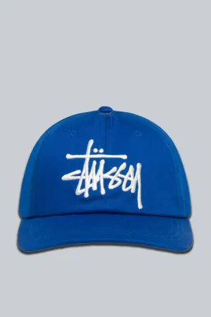 STUSSY LOW PROFILE BIG BASIC CAP ROYAL