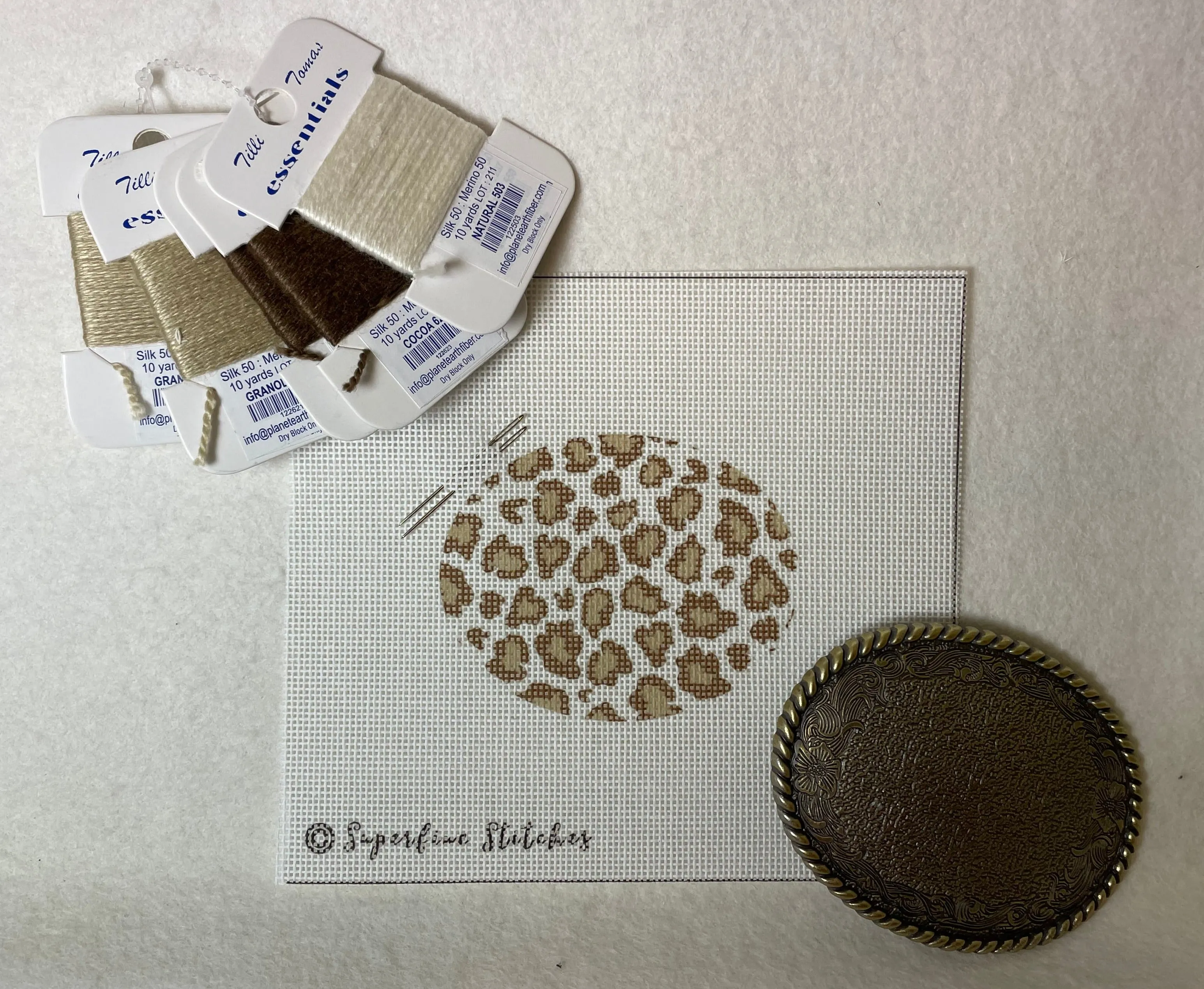 Superfine Stitches Buckle Kit- Brown Leopard
