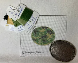 Superfine Stitches Buckle Kit- Green Camo