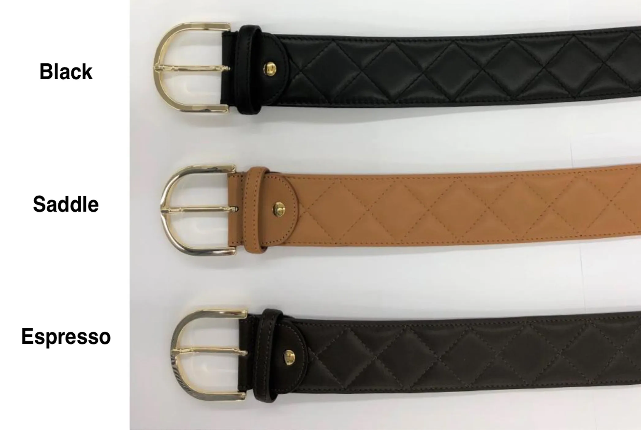 Tailored Sportsman Quilted Leather C Belt